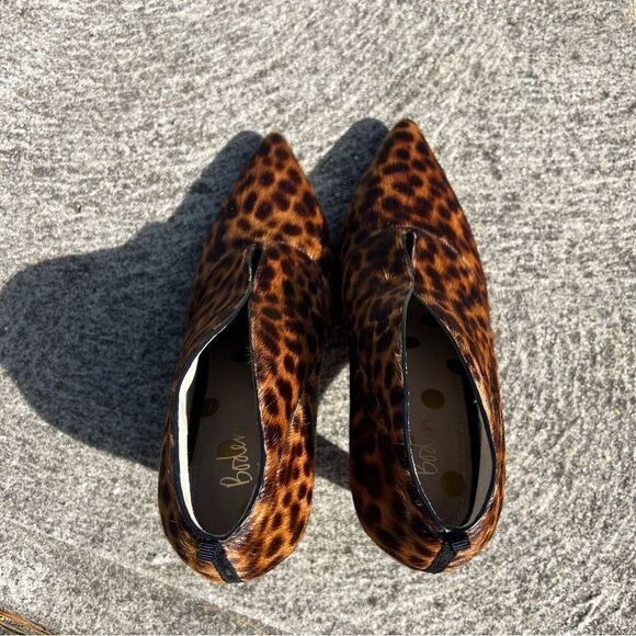 Boden Ankle Boots Leopard Print Roseberry Heeled Leather Womens Sz 39/8.5 - Picture 6 of 8